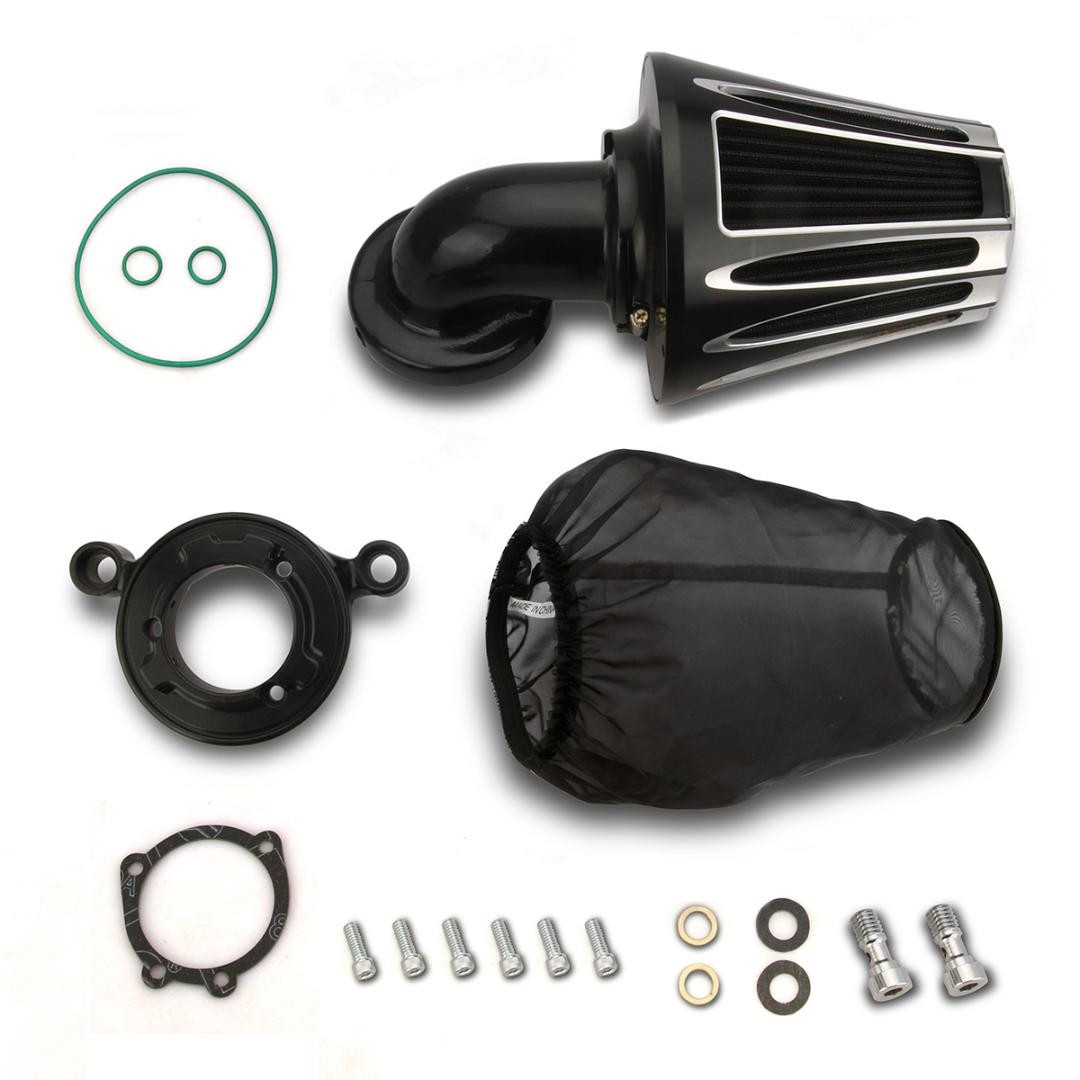 AIR CLEANER KIT 93-16 DYNA SOFTAIL CV CARB BIG-TWIN - BLACK – Outlaw Cycle  Products